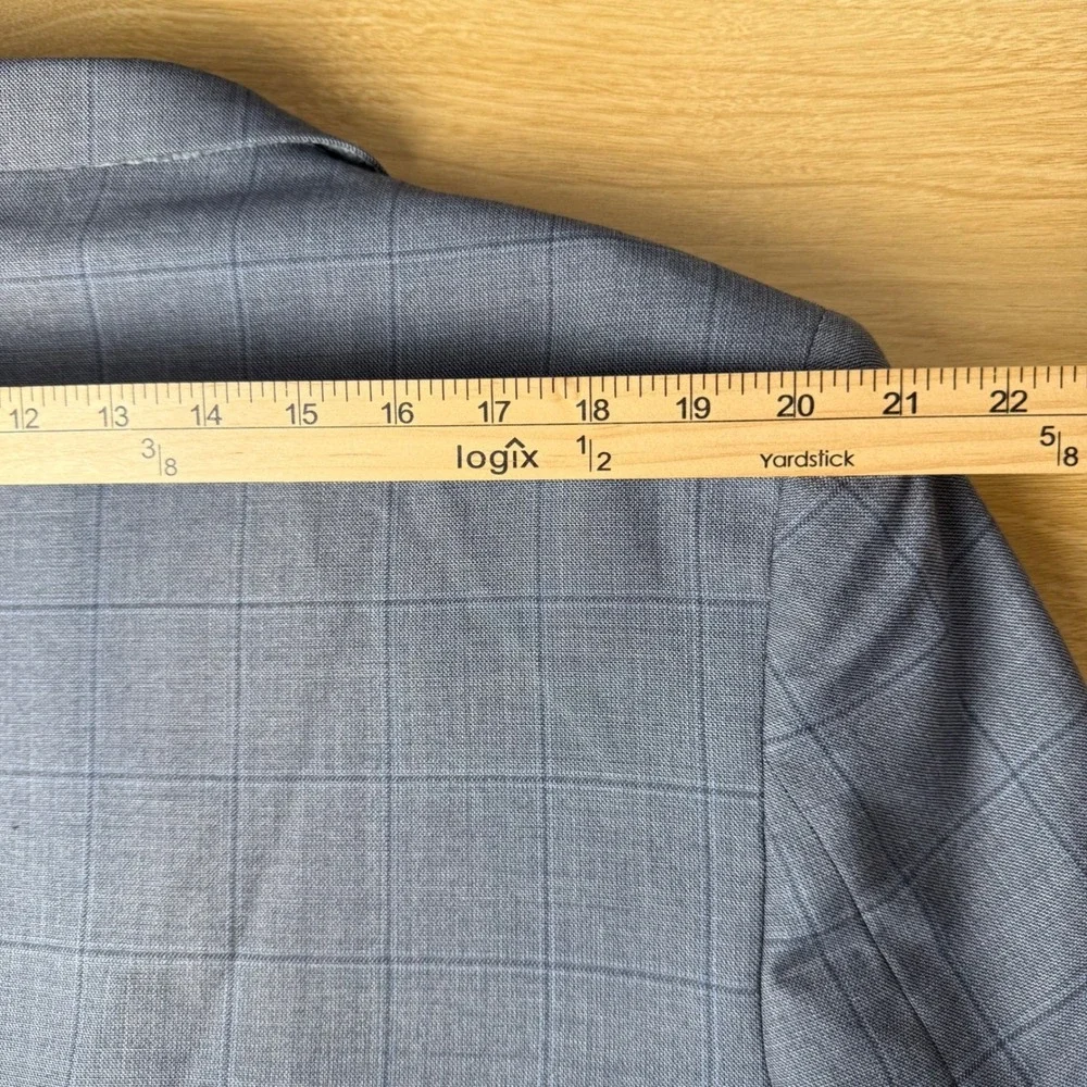 Jos. A. Bank Reserve Mens Silk Wool Blend Plaid Sport Coat 48L Corporate Wedding